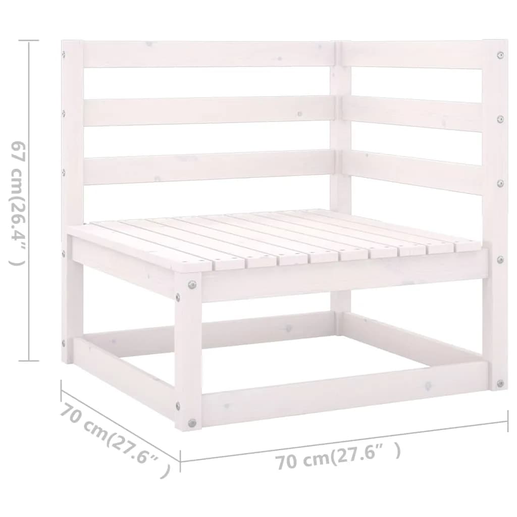 Vixl Set Mobilier De Grădină Cu Perne, 9 Piese, Lemn Masiv De Pin