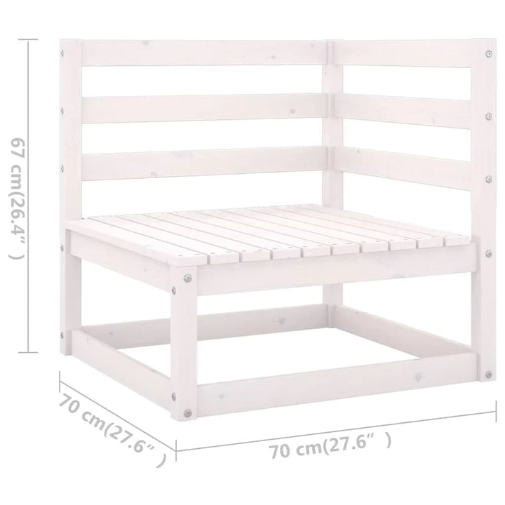 Vixl Set Mobilier De Grădină Cu Perne, 9 Piese, Lemn Masiv De Pin