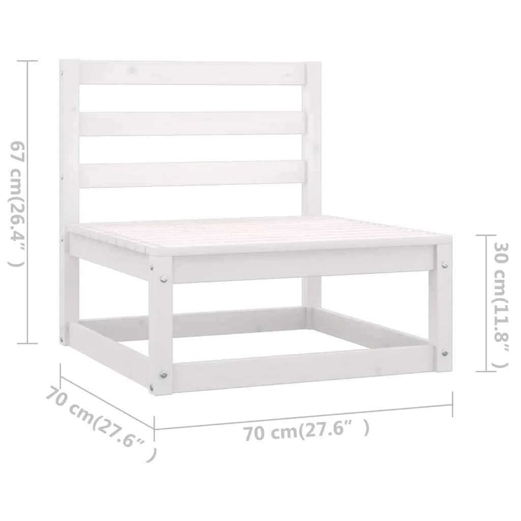 Vixl Set Mobilier De Grădină Cu Perne, 9 Piese, Lemn Masiv De Pin