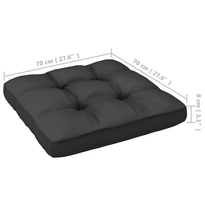 Vixl Set Mobilier Grădină Cu Perne, 13 Piese, , Lemn Masiv De Pin