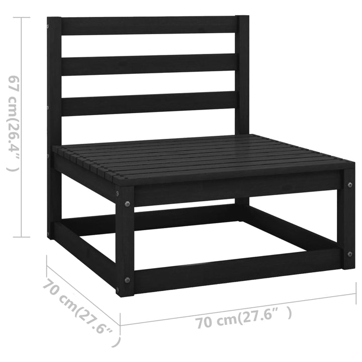 Vixl Set Mobilier Grădină Cu Perne, 14 Piese, , Lemn Masiv Pin