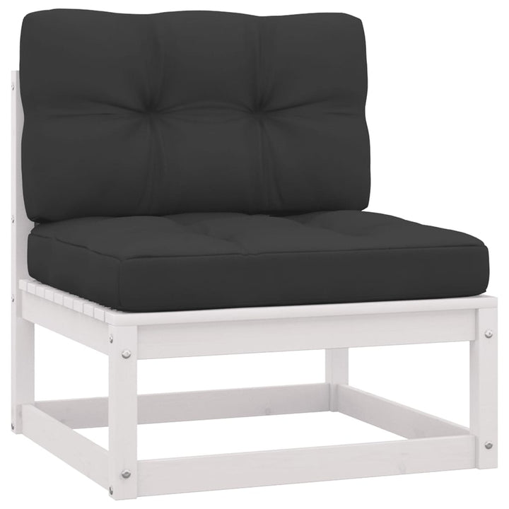 Vixl Set Mobilier Grădină Cu Perne, 11 Piese, , Lemn Masiv Pin