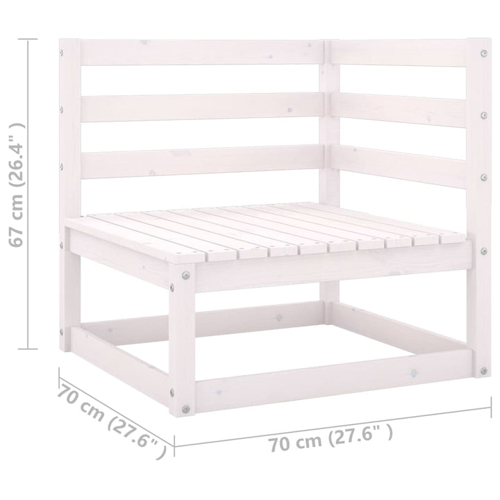Vixl Set Mobilier Grădină Cu Perne, 11 Piese, , Lemn Masiv Pin