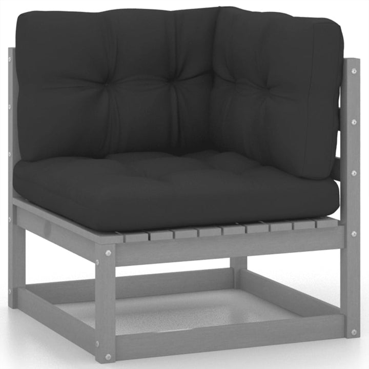 Vixl Set Mobilier Grădină Cu Perne, 6 Piese, , Lemn Masiv De Pin