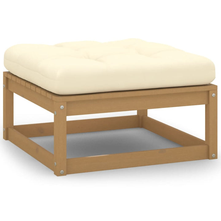 Vixl Set Mobilier Grădină Perne, 10 Piese, Lemn Masiv Pin
