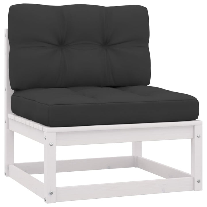 Vixl Set Mobilier Grădină Cu Perne, 11 Piese, , Lemn Masiv Pin