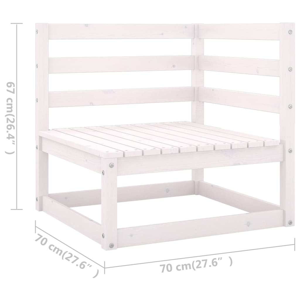 Vixl Set Mobilier Grădină Cu Perne, 11 Piese, , Lemn Masiv Pin
