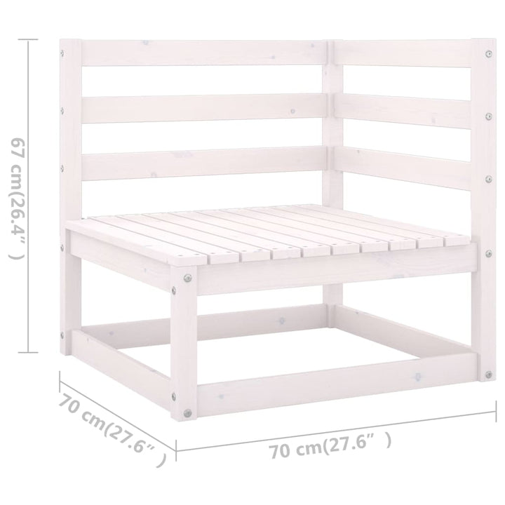 Vixl Set Mobilier Grădină Cu Perne, 11 Piese, , Lemn Masiv Pin