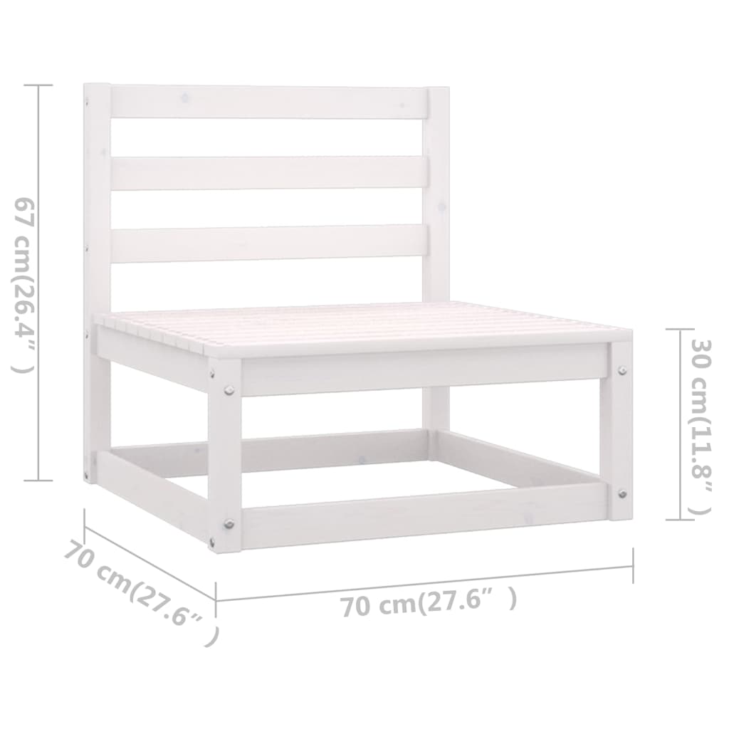 Vixl Set Mobilier Grădină Cu Perne, 11 Piese, , Lemn Masiv Pin