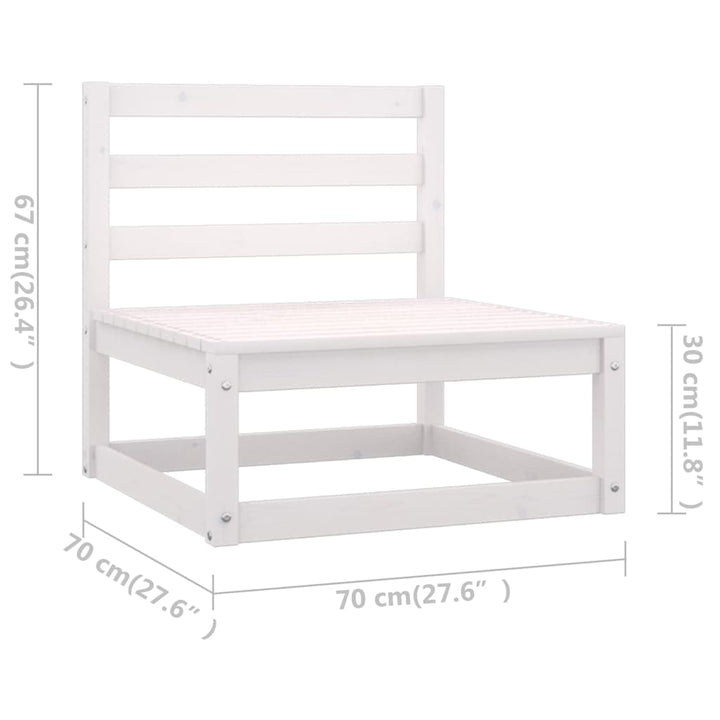 Vixl Set Mobilier Grădină Cu Perne, 11 Piese, , Lemn Masiv Pin