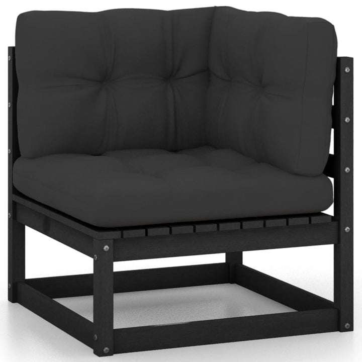 Vixl Set Mobilier Grădină Cu Perne, 13 Piese, , Lemn Masiv Pin