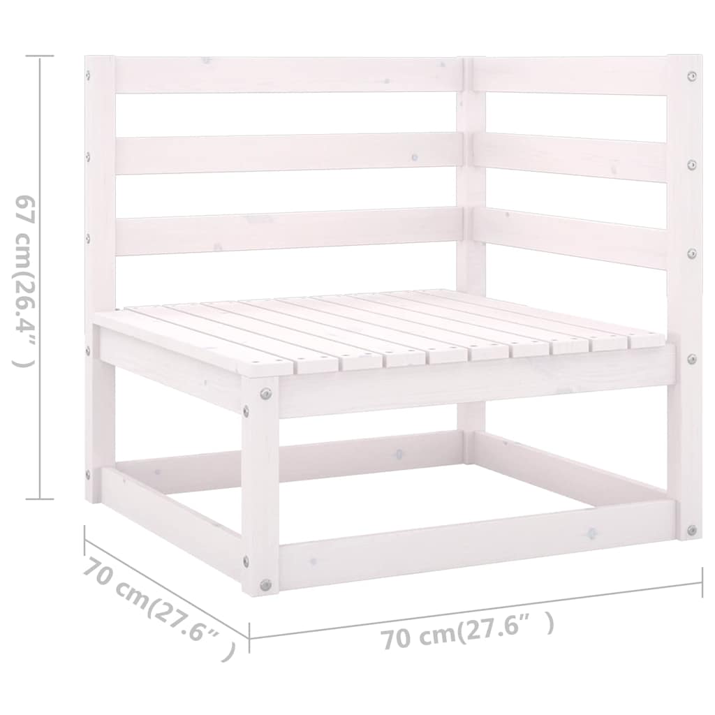 Vixl Set Mobilier Grădină Cu Perne, 11 Piese, , Lemn Masiv Pin