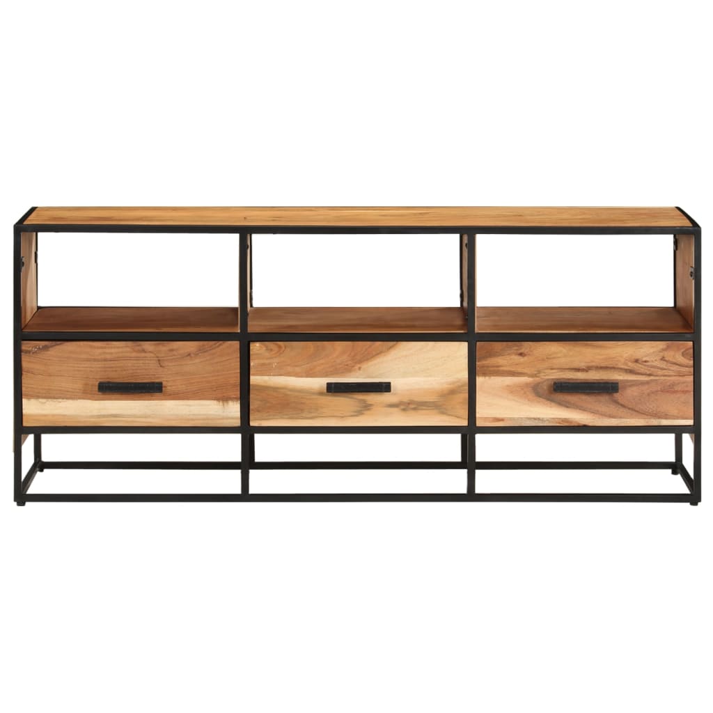 Comodă Tv, 110X30X45, Lemn Masiv De Acacia