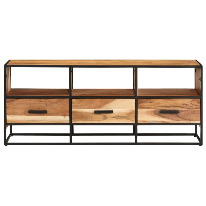Comodă Tv, 110X30X45, Lemn Masiv De Acacia