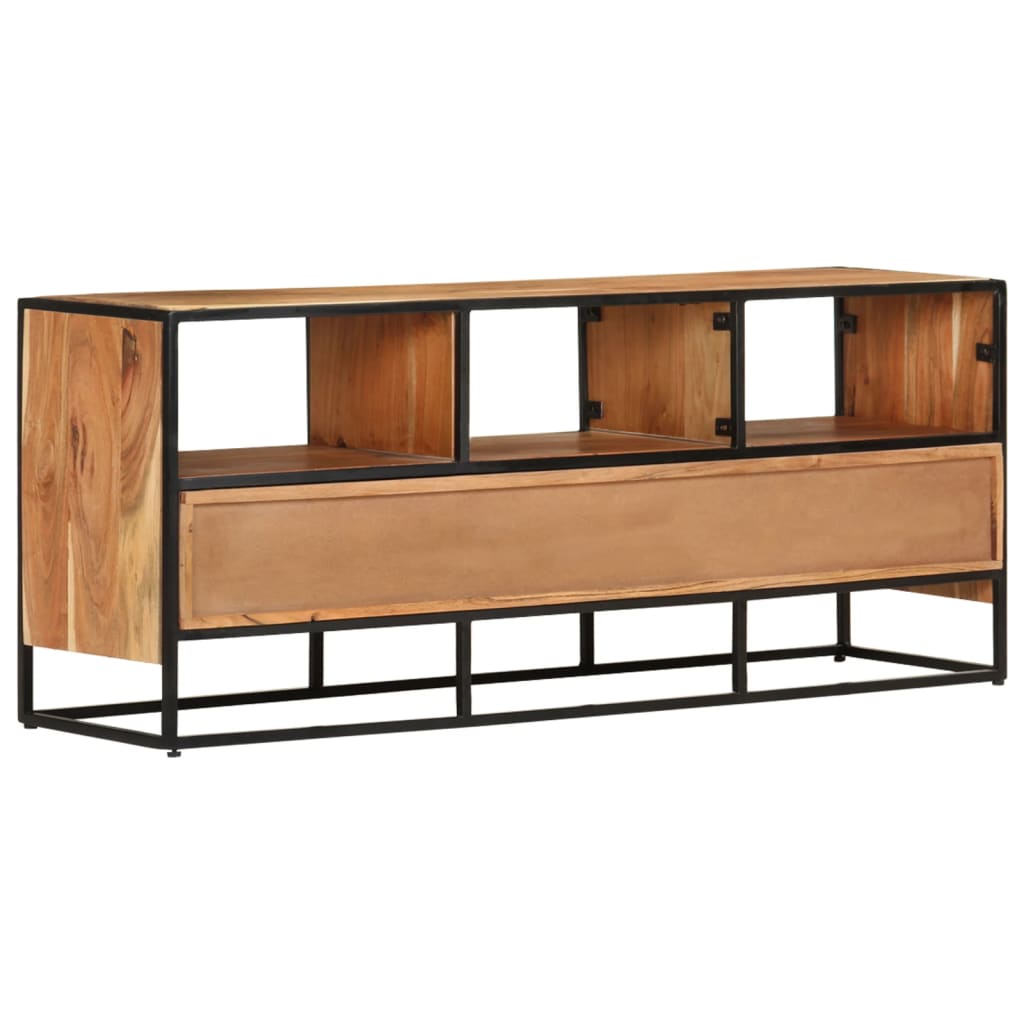Comodă Tv, 110X30X45, Lemn Masiv De Acacia