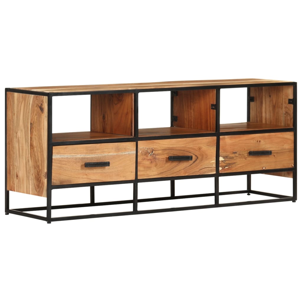 Comodă Tv, 110X30X45, Lemn Masiv De Acacia