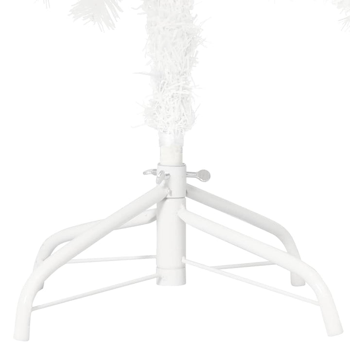 Brad De Crăciun Pre-Iluminat Artificial Set Globuri Alb 150 Cm