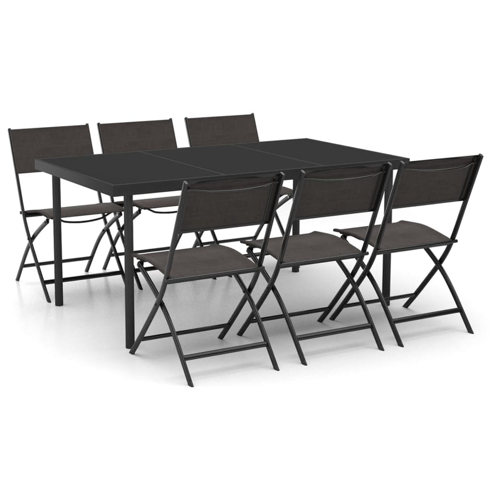 Set Mobilier De Exterior, 7 Piese, Oțel