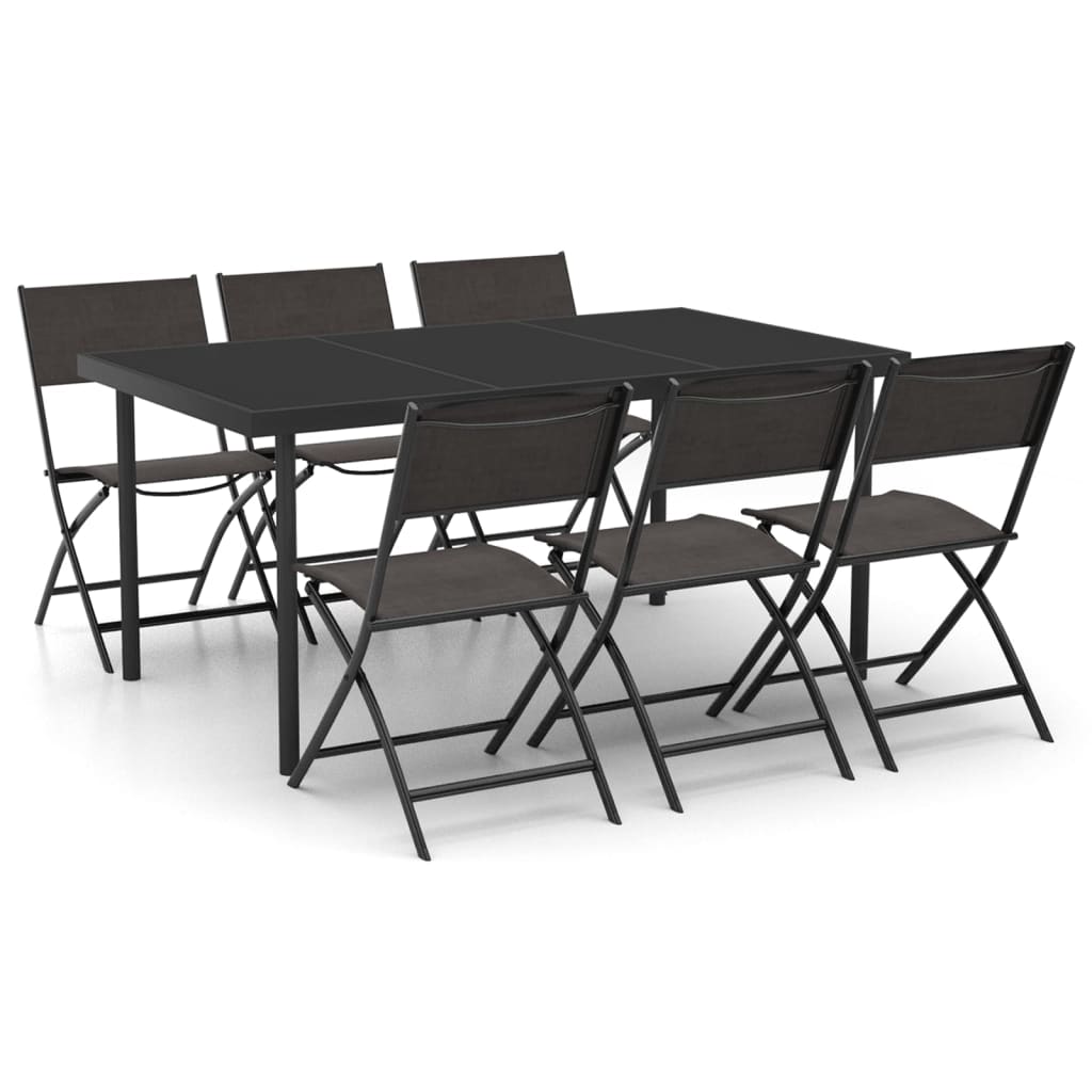 Set Mobilier De Exterior, 7 Piese, Oțel