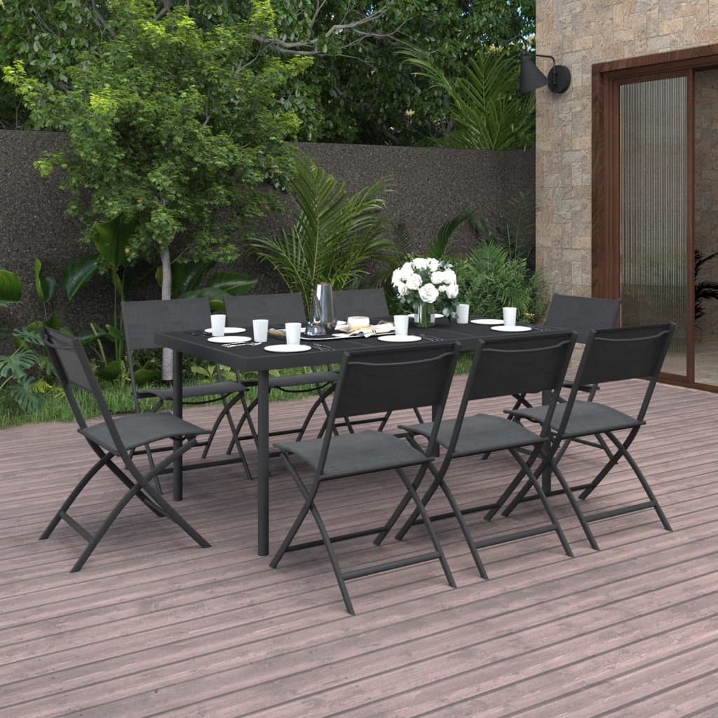 Set Mobilier De Exterior, 7 Piese, Oțel