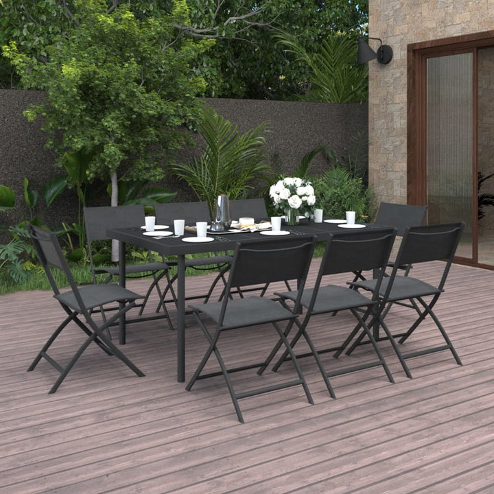 Set Mobilier De Exterior, 7 Piese, Oțel