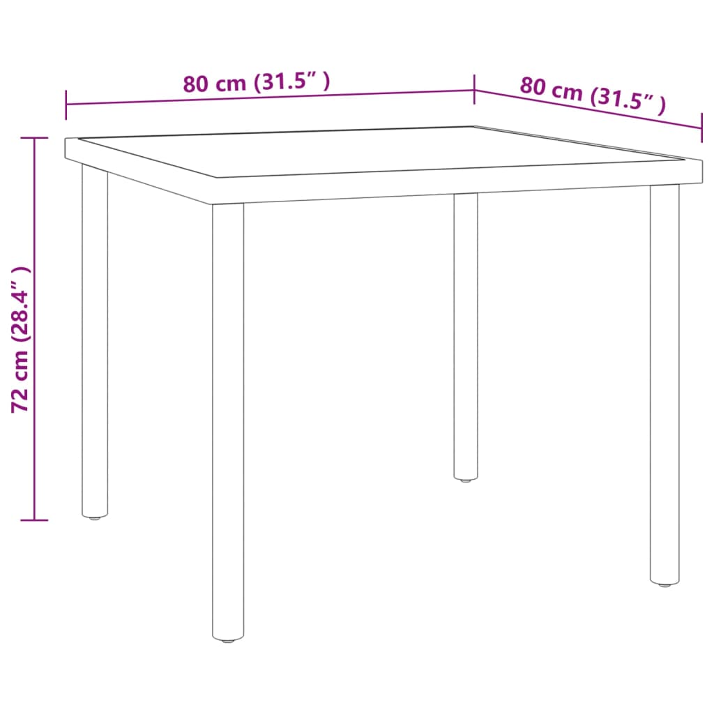 Set Mobilier De Exterior, 5 Piese, Oțel
