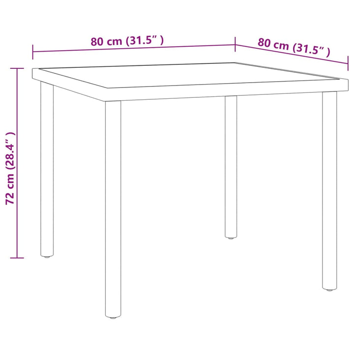 Set Mobilier De Exterior, 5 Piese, Oțel