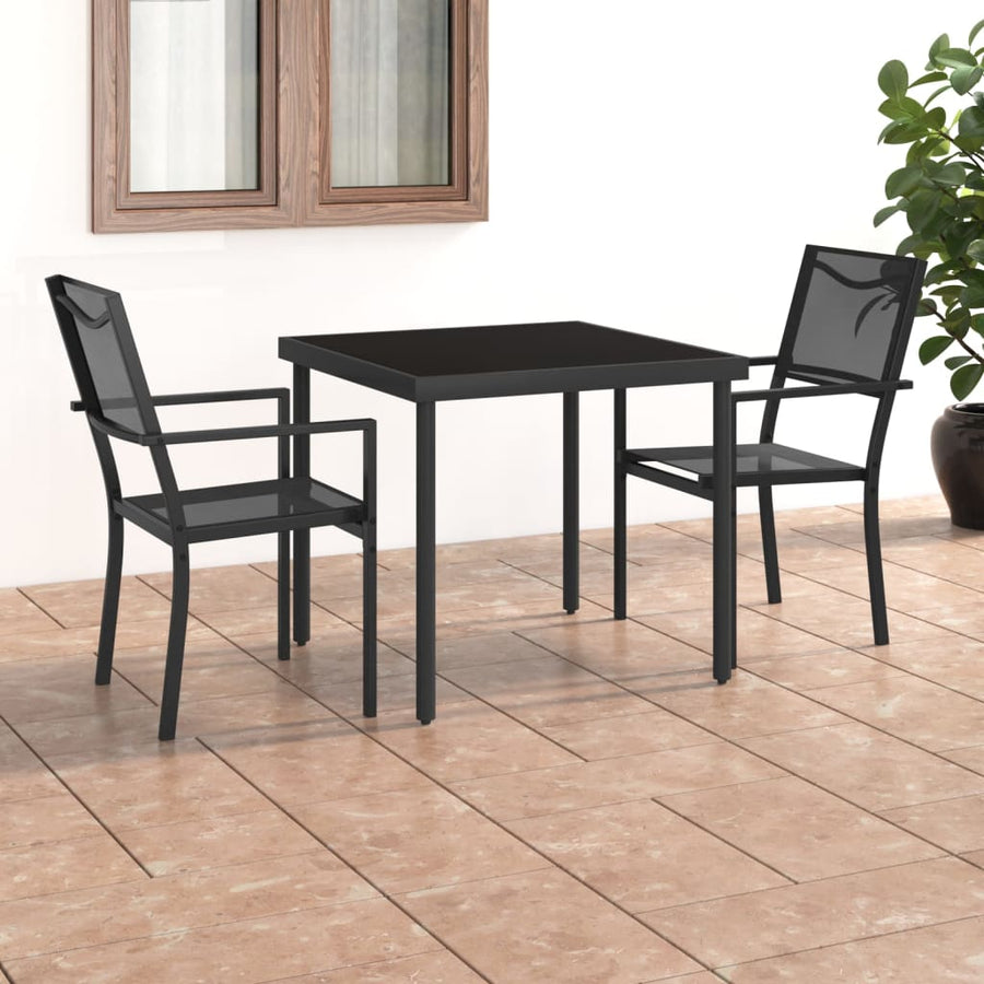Set Mobilier De Exterior, 3 Piese, Oțel