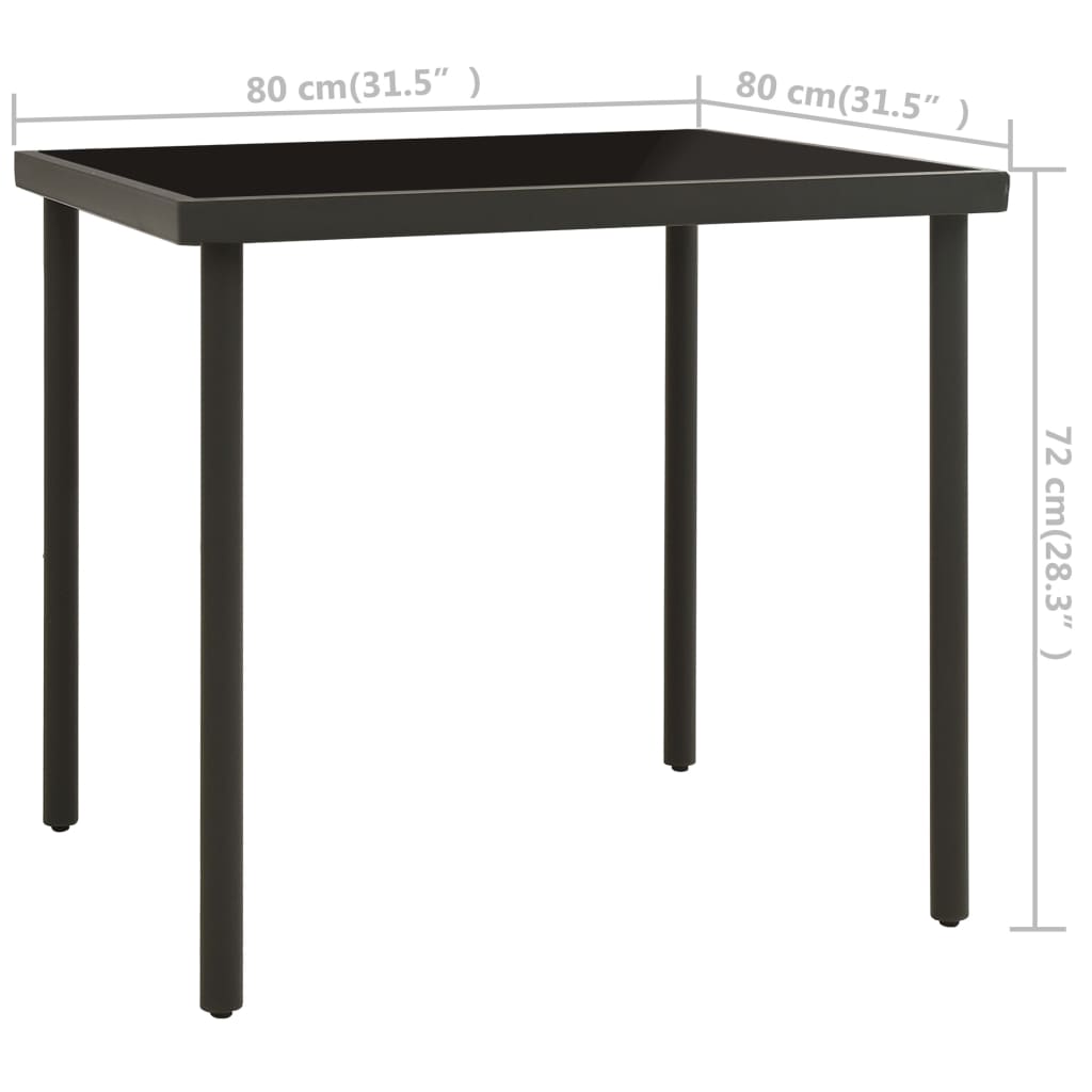 Set Mobilier De Exterior, 5 Piese, Oțel