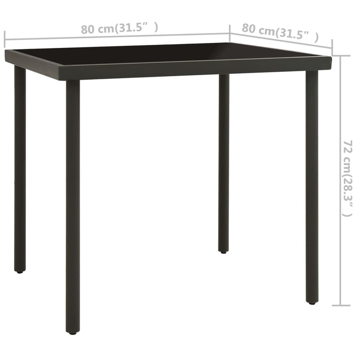Set Mobilier De Exterior, 5 Piese, Oțel