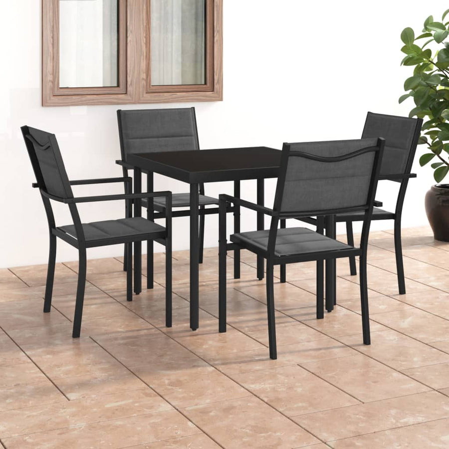 Set Mobilier De Exterior, 5 Piese, Oțel