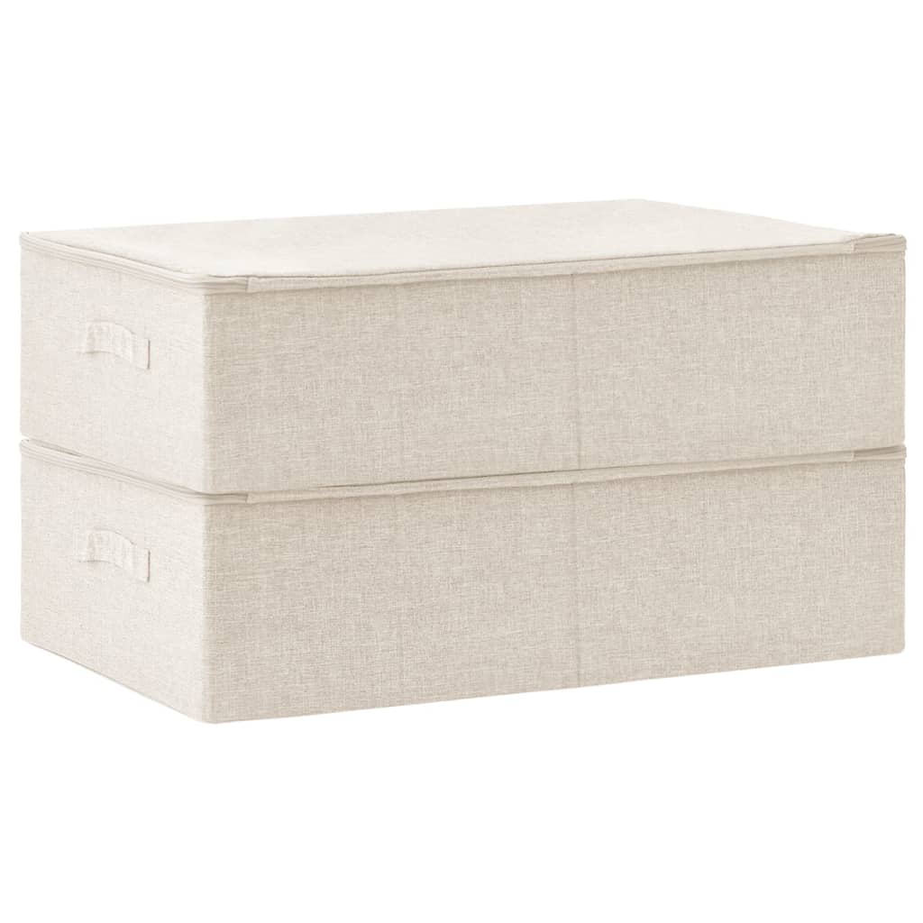 Cutii De Depozitare 2 Buc. 70X40X18 Cm Material Textil