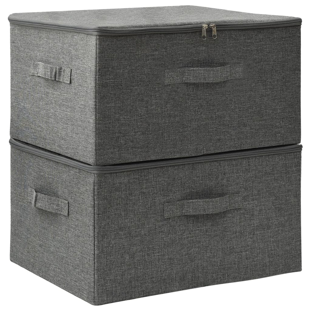 Cutii De Depozitare 2 Buc. 43X34X23 Cm Material Textil