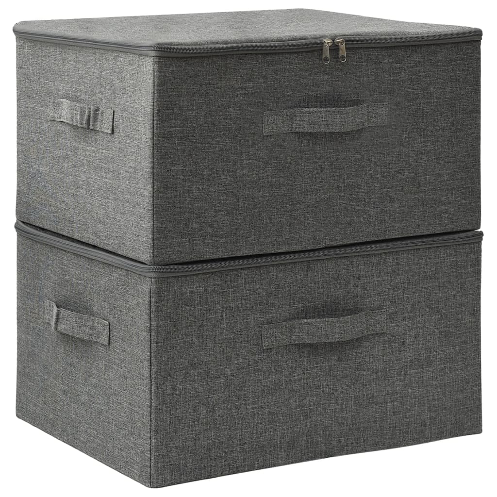 Cutii De Depozitare 2 Buc. 43X34X23 Cm Material Textil