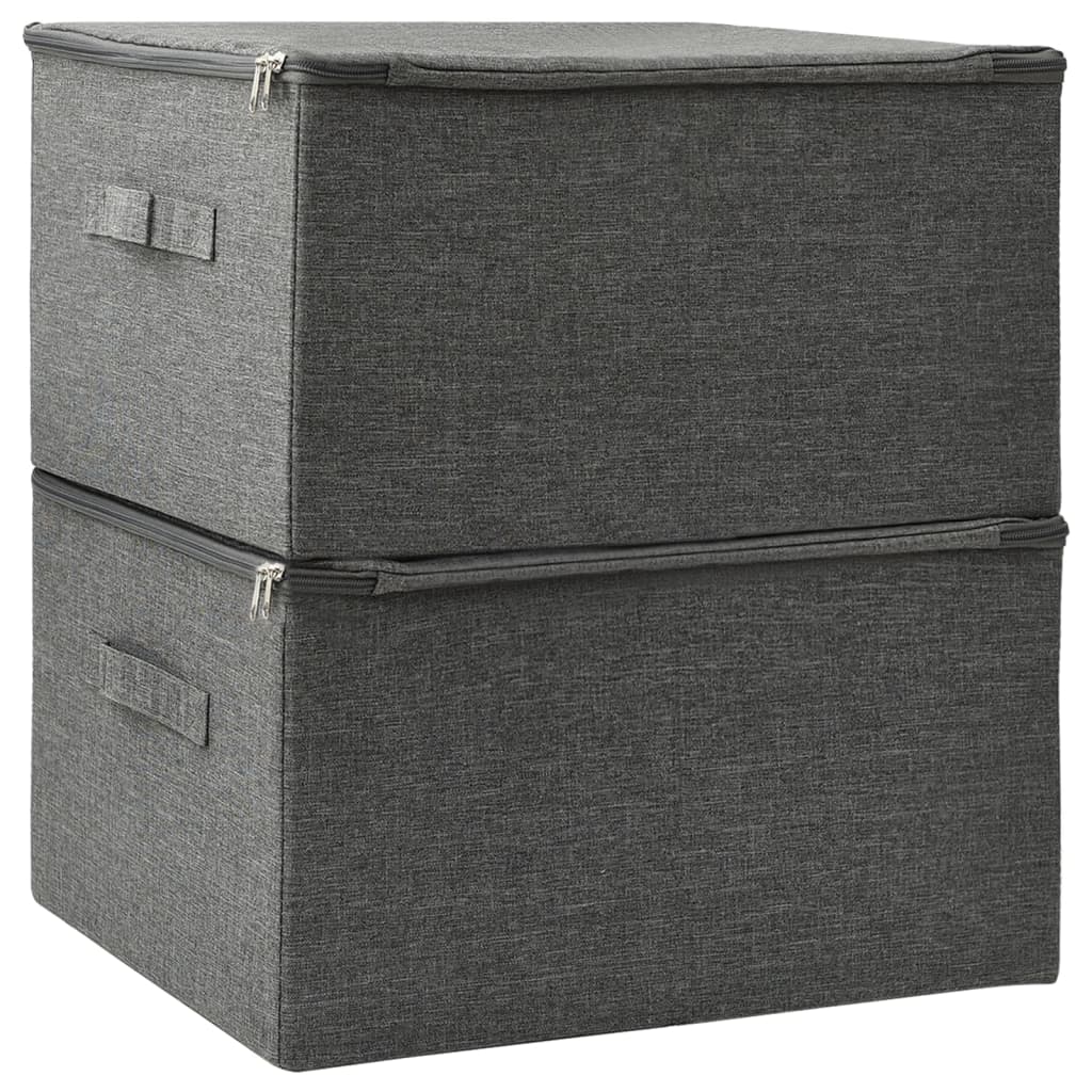 Cutii De Depozitare 2 Buc. 43X34X23 Cm Material Textil