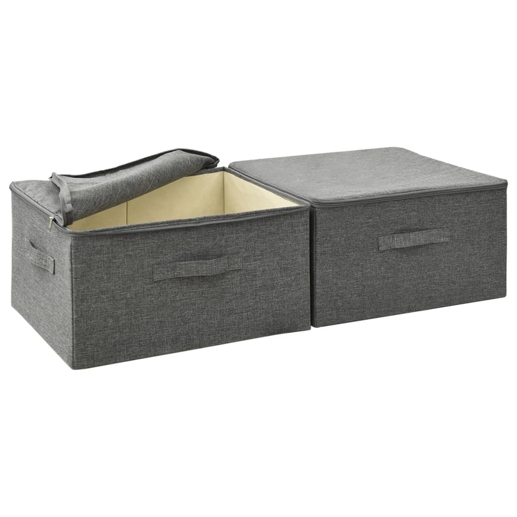 Cutii De Depozitare 2 Buc. 43X34X23 Cm Material Textil