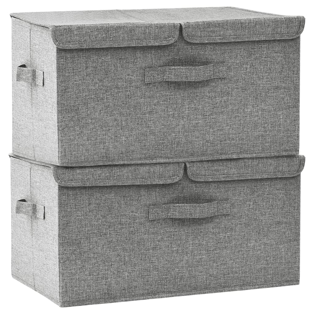 Cutii De Depozitare 2 Buc. 50X30X25 Cm Material Textil