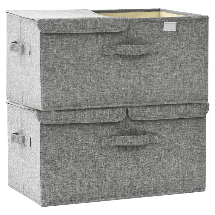 Cutii De Depozitare 2 Buc. 50X30X25 Cm Material Textil