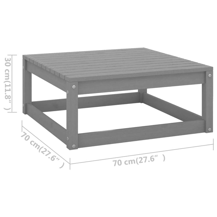 Vixl Set Șezlonguri Grădină Cu Perne, 10 Piese, , Lemn Masiv Pin