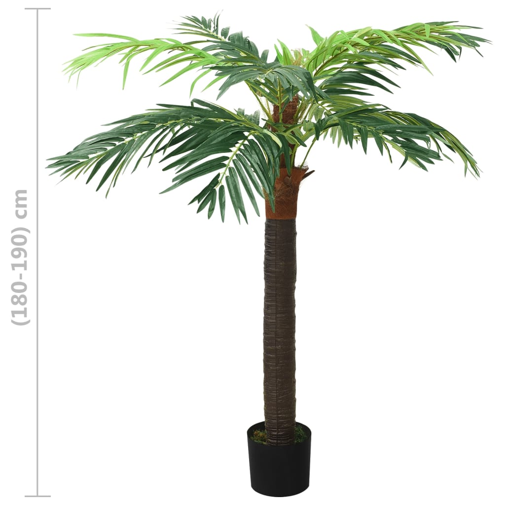 Plantă Artificială Palmier Phoenix Cu Ghiveci, Verde,