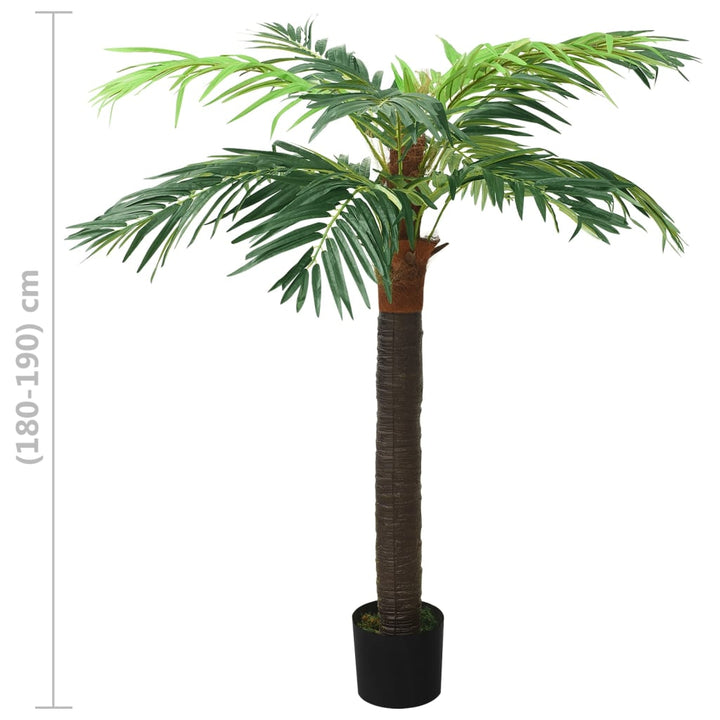 Plantă Artificială Palmier Phoenix Cu Ghiveci, Verde,