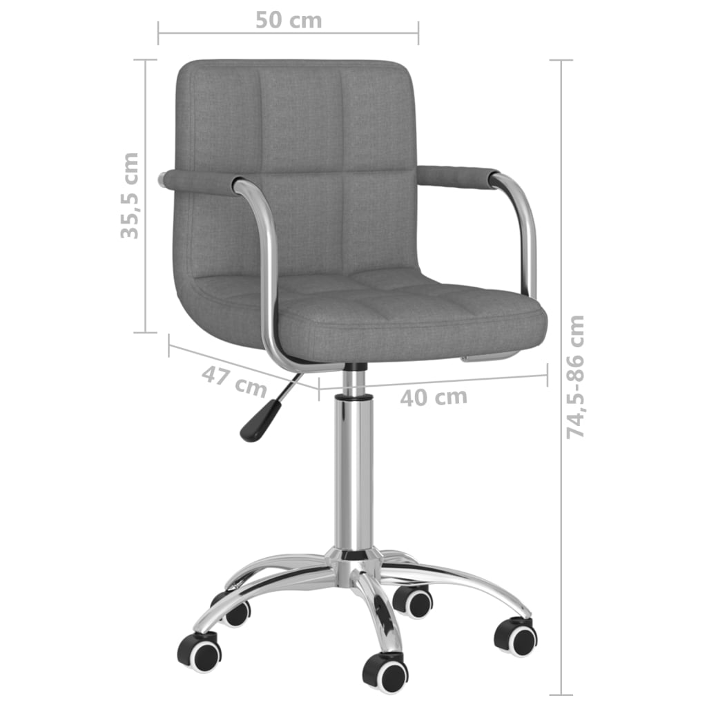 Scaun De Birou Pivotant, , Material Textil