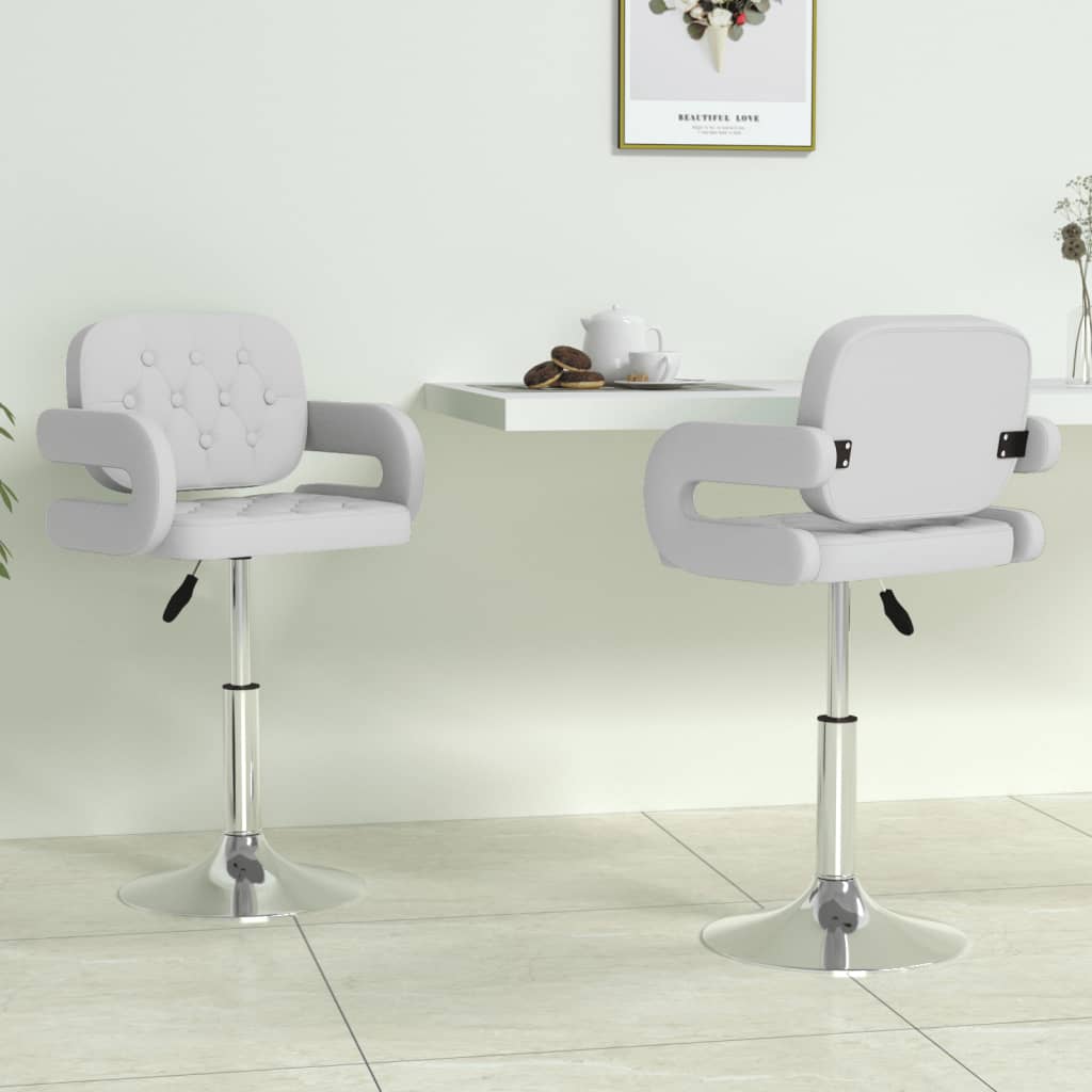 Scaune De Bucătărie Pivotante, 4 Buc., , Piele Ecologică