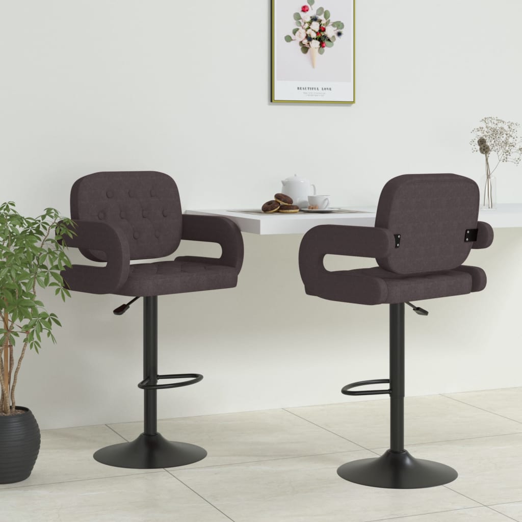 Scaune De Bar, 2 Buc., , Material Textil