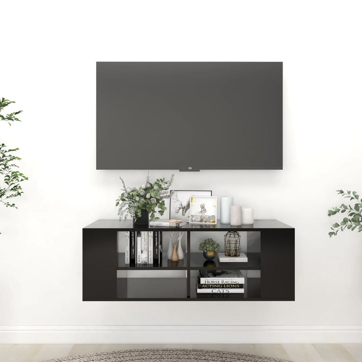 Dulap Tv Montat Pe Perete, , 102X35X35 Cm, Pal