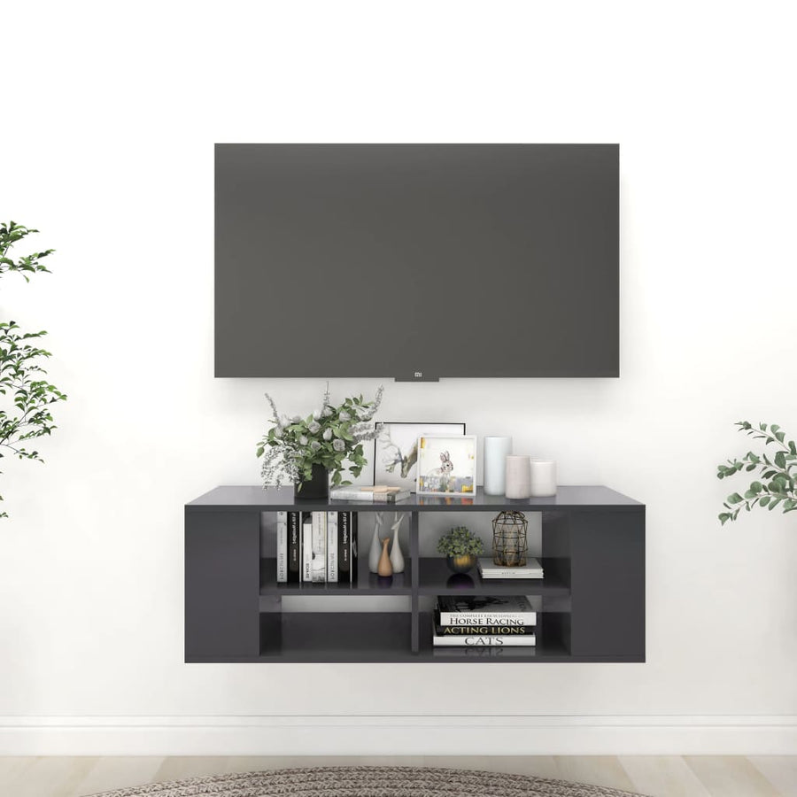 Dulap Tv Montat Pe Perete, , 102X35X35 Cm, Pal