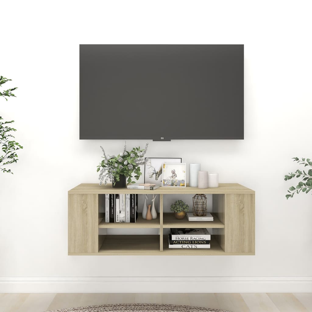 Dulap Tv Montat Pe Perete, , 102X35X35 Cm, Pal