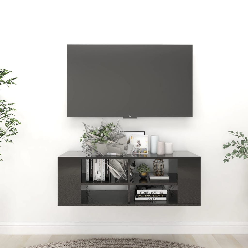 Dulap Tv Montat Pe Perete, , 102X35X35 Cm, Pal