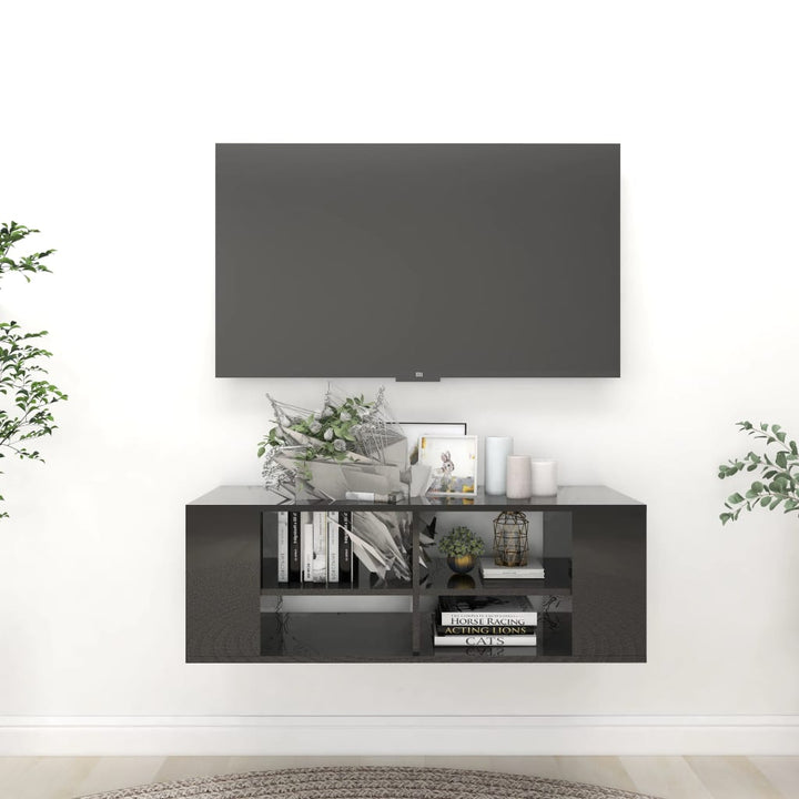 Dulap Tv Montat Pe Perete, , 102X35X35 Cm, Pal