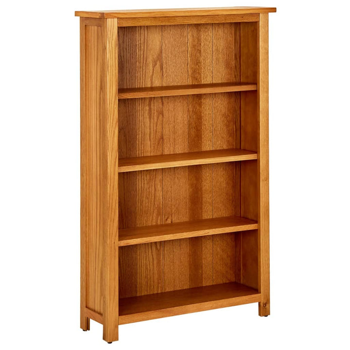 Bibliotecă Cu 3 Rafturi, 70 X 22,5 X 82 Cm, Lemn Masiv Stejar